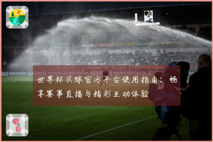 世界杯买球官方平台使用指南：畅享赛事直播与精彩互动体验