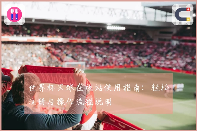 世界杯买球在线站使用指南：轻松注册与操作流程说明